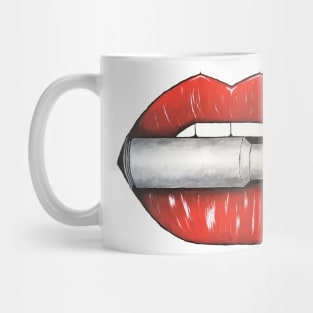 Red Lipstick Bullet Mug